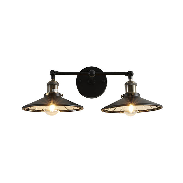 Metal Frame Wall Light with Mirror Interior &amp; Hardware