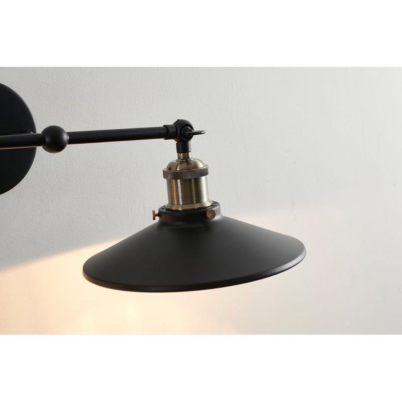 Metal Frame Wall Light with Mirror Interior &amp; Hardware