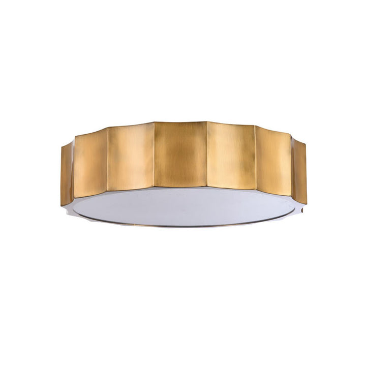 Iron Wave Flushmount with Acrylic Bottom Cover Flush Mount by Bethel - view 2