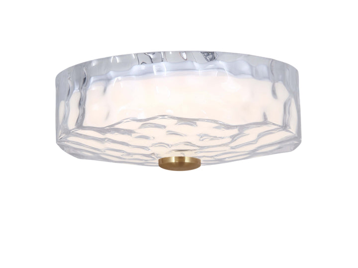 Dulce 20W Flush Mount in Aged Brass by Dainolite