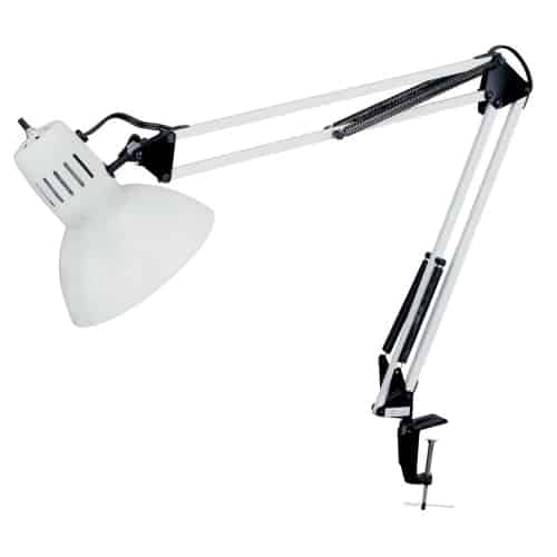 Task Lamps Clamp-On Task Lamp in White by Dainolite