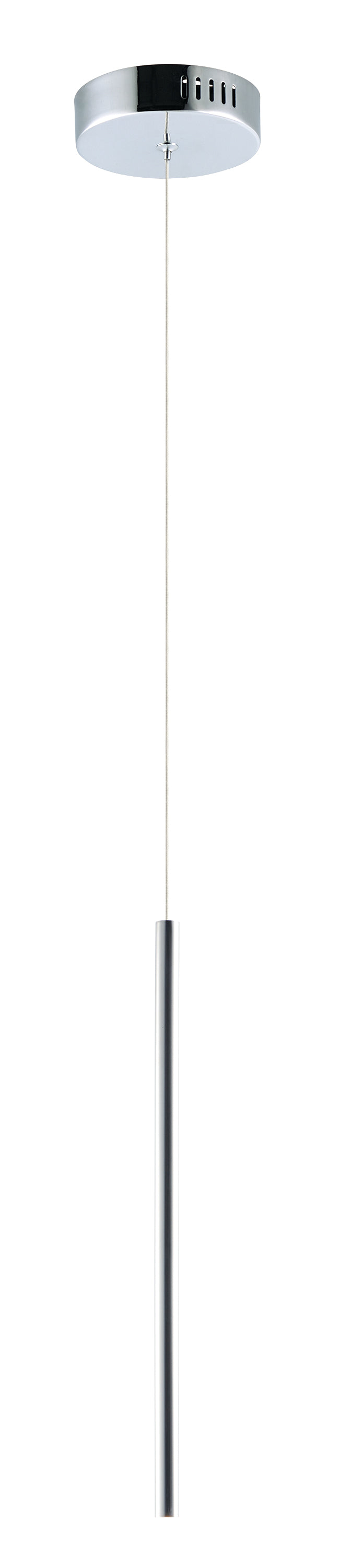 Flute - 1-Light LED Pendant in Polished Chrome by ET2 Lighting