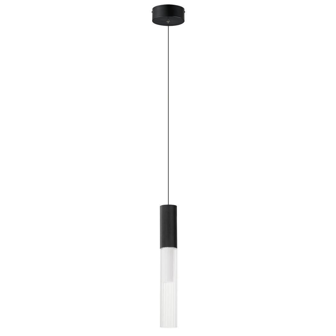 Reeds - 1 Light LED Pendant in Black by ET2 Lighting