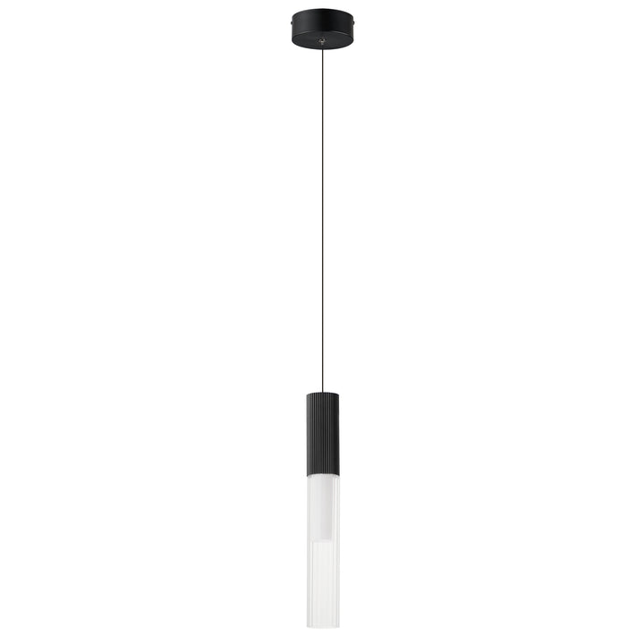 Reeds - 1 Light LED Pendant in Black by ET2 Lighting