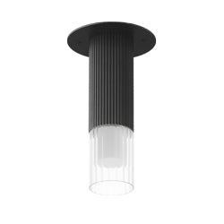 Reeds - LED Flush Mount in Black by ET2 Lighting