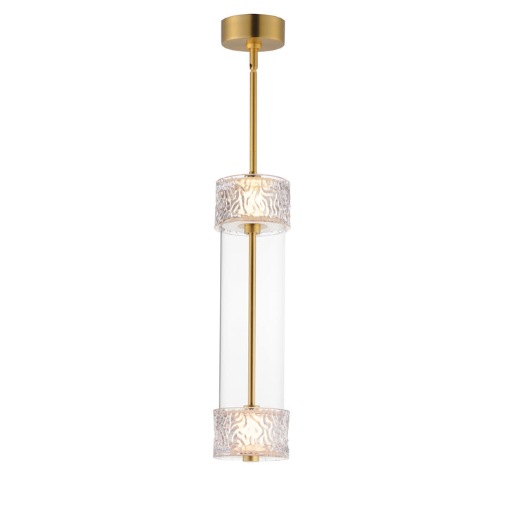 Elysian - LED Pendant in Natural Aged Brass by ET2 Lighting