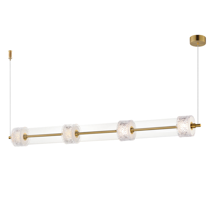 Elysian - LED Pendant in Natural Aged Brass by ET2 Lighting