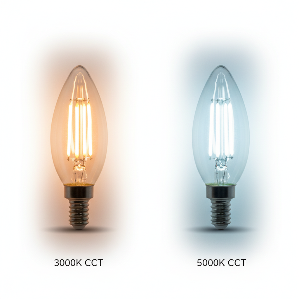 E12 4W Dimmable LED Filament Bulb