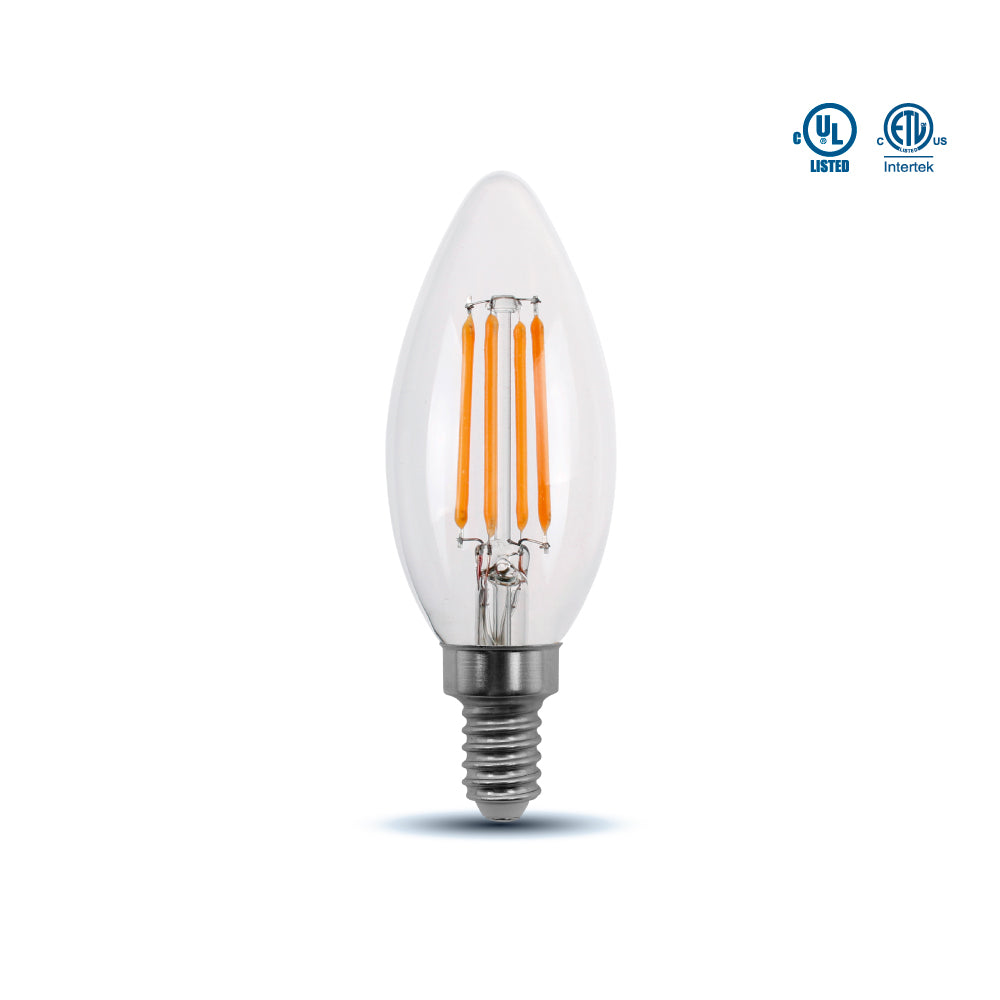 E12 4W Dimmable LED Filament Bulb