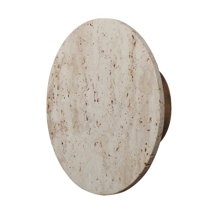 Discus - LED Outdoor Wall Sconce in White Travertine / Antique Bronze by ET2 Lighting