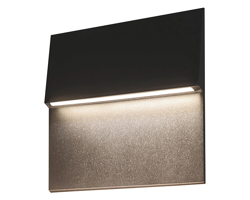 Notch - LED 1 Light Outdoor Wall Light in Matte Black by Matteo Lighting