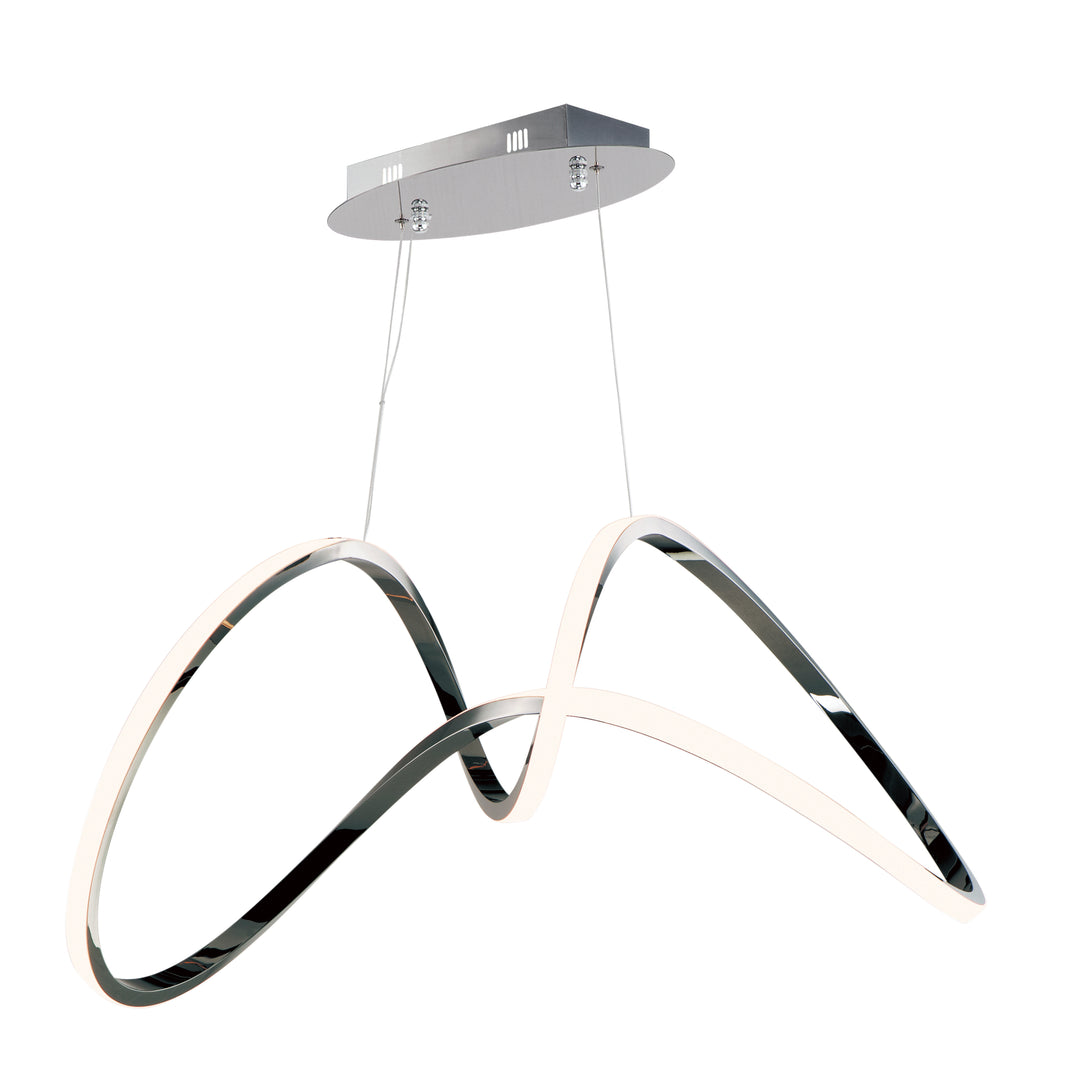 Perpetual - LED Pendant in Black Chrome by ET2 Lighting