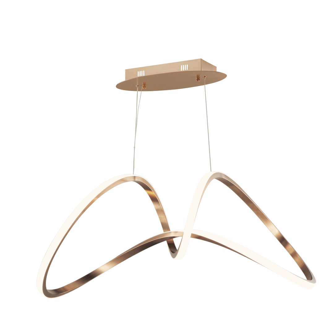 Perpetual - LED Pendant in Brushed Champagne by ET2 Lighting