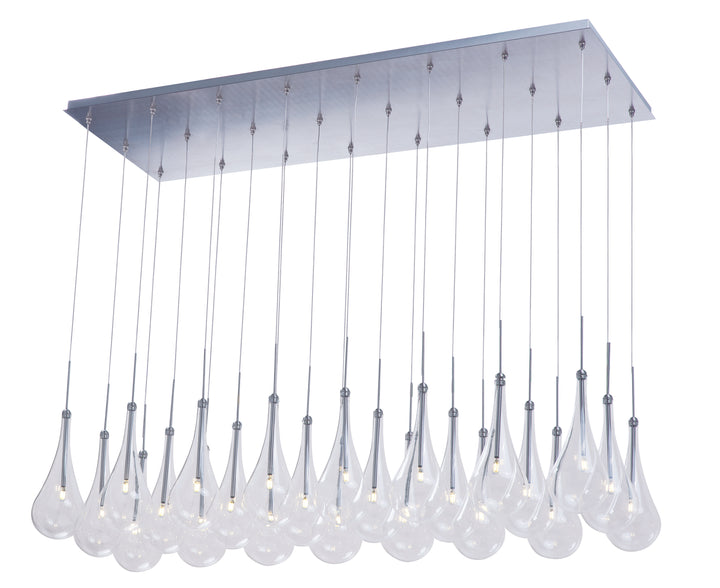 Larmes - Multiple Light Linear Pendant, 51.5" x 18", by ET2 Lighting