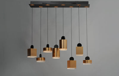 Nob - 8 Light LED Linear Pendant