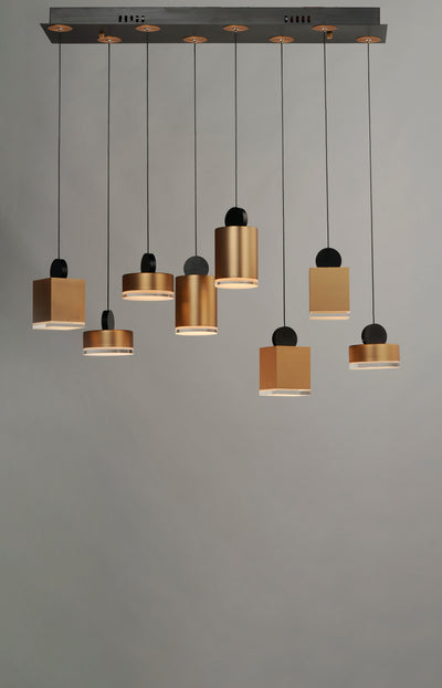 Nob - 8 Light LED Linear Pendant