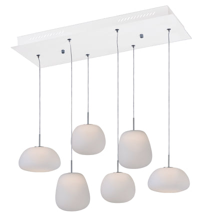 Puffs - 6 Light LED Linear Pendant