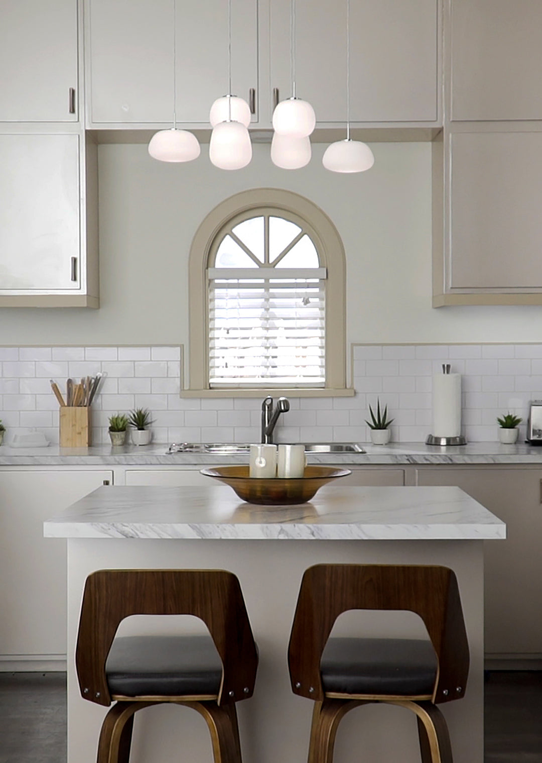 Puffs - 6 Light LED Linear Pendant