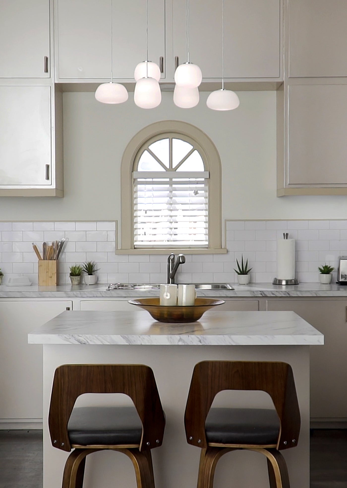 Puffs - 6 Light LED Linear Pendant