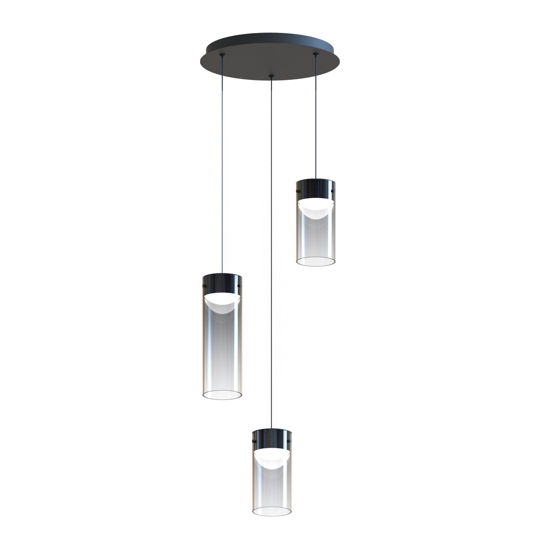 Highball - LED Pendant in Smoke by ET2 Lighting