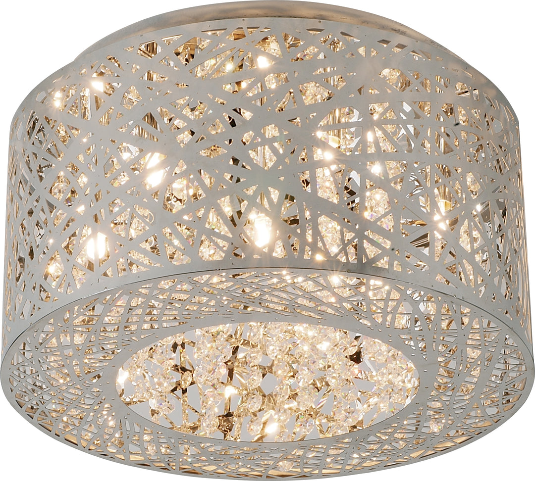 Inca - 7-Light Flush Mount in Polished Chrome by ET2 Lighting