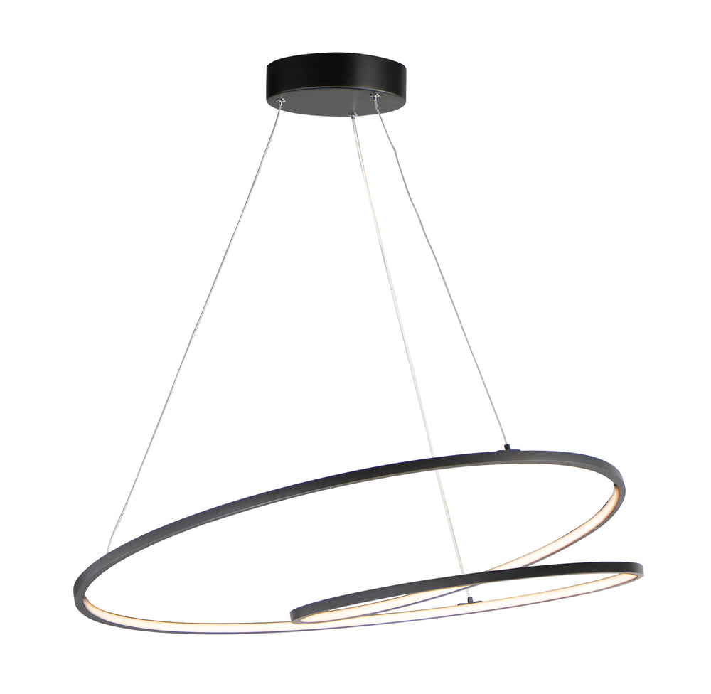 Cycle - LED Pendant in Black by ET2 Lighting