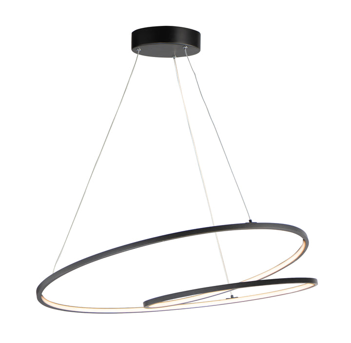 Cycle - LED Pendant in Black by ET2 Lighting