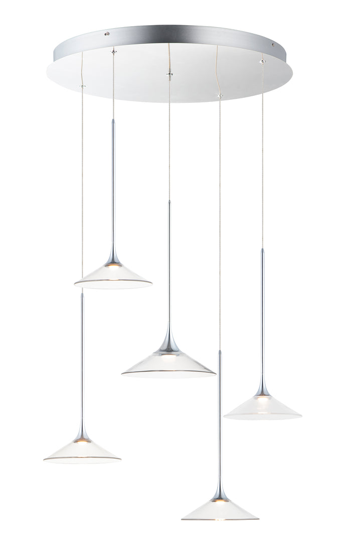 Cono - LED 5 Light Pendant by ET2 Lighting