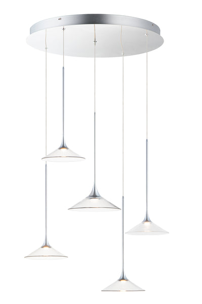 Cono - LED 5 Light Pendant