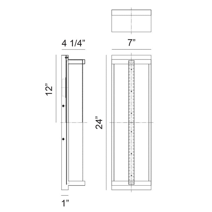 Luce - LED 1 Light Outdoor Wall Light