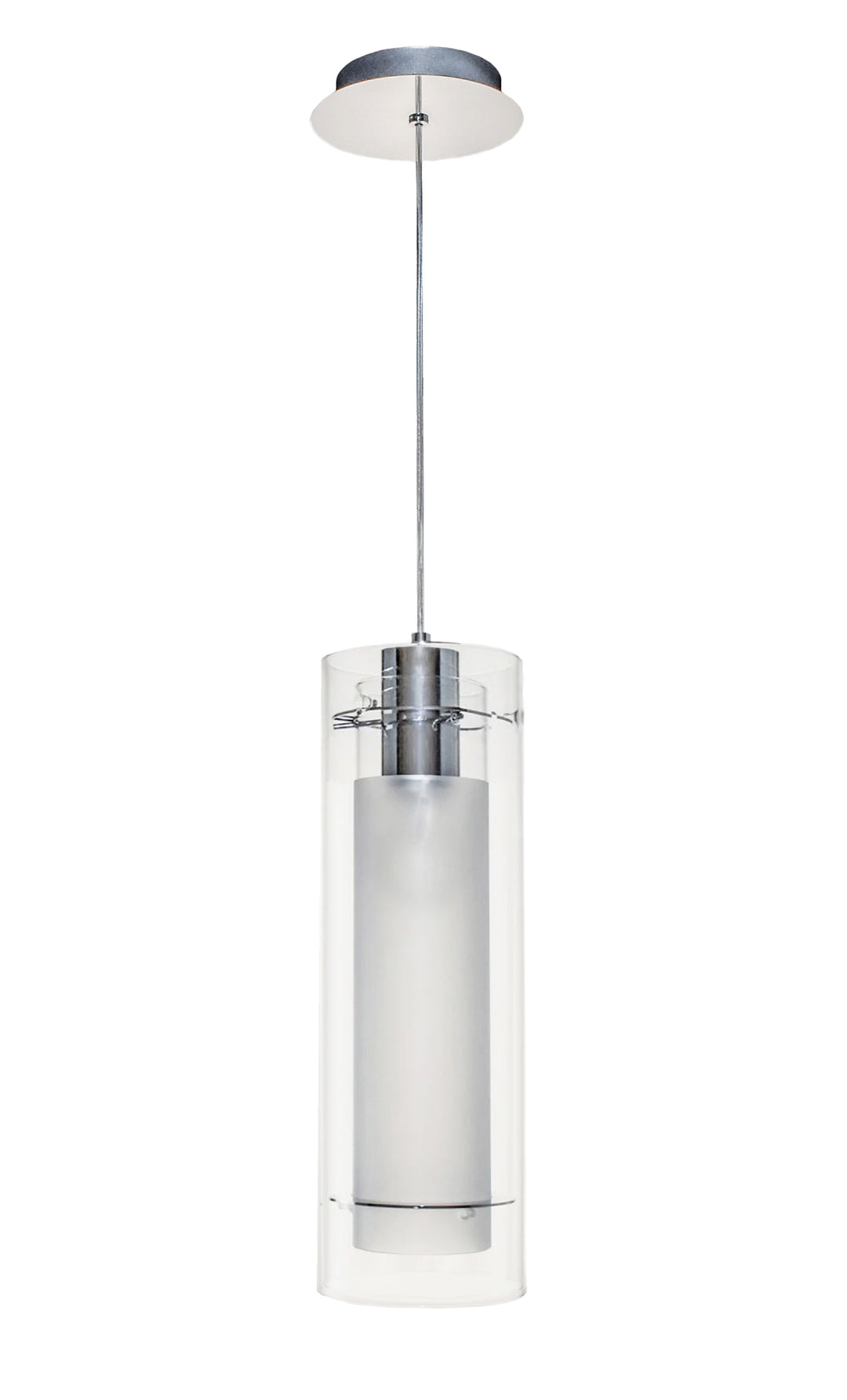 Frost - 1-Light Pendant in Polished Chrome by ET2 Lighting