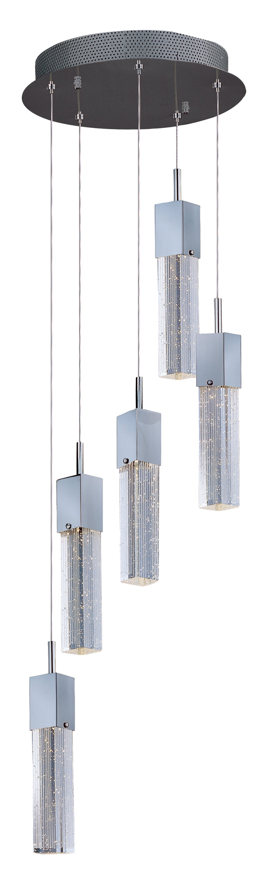 Fizz III - LED Pendant in Polished Chrome by ET2 Lighting