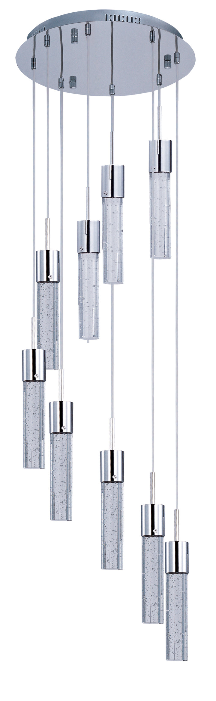Fizz IV - LED Pendant in Polished Chrome by ET2 Lighting