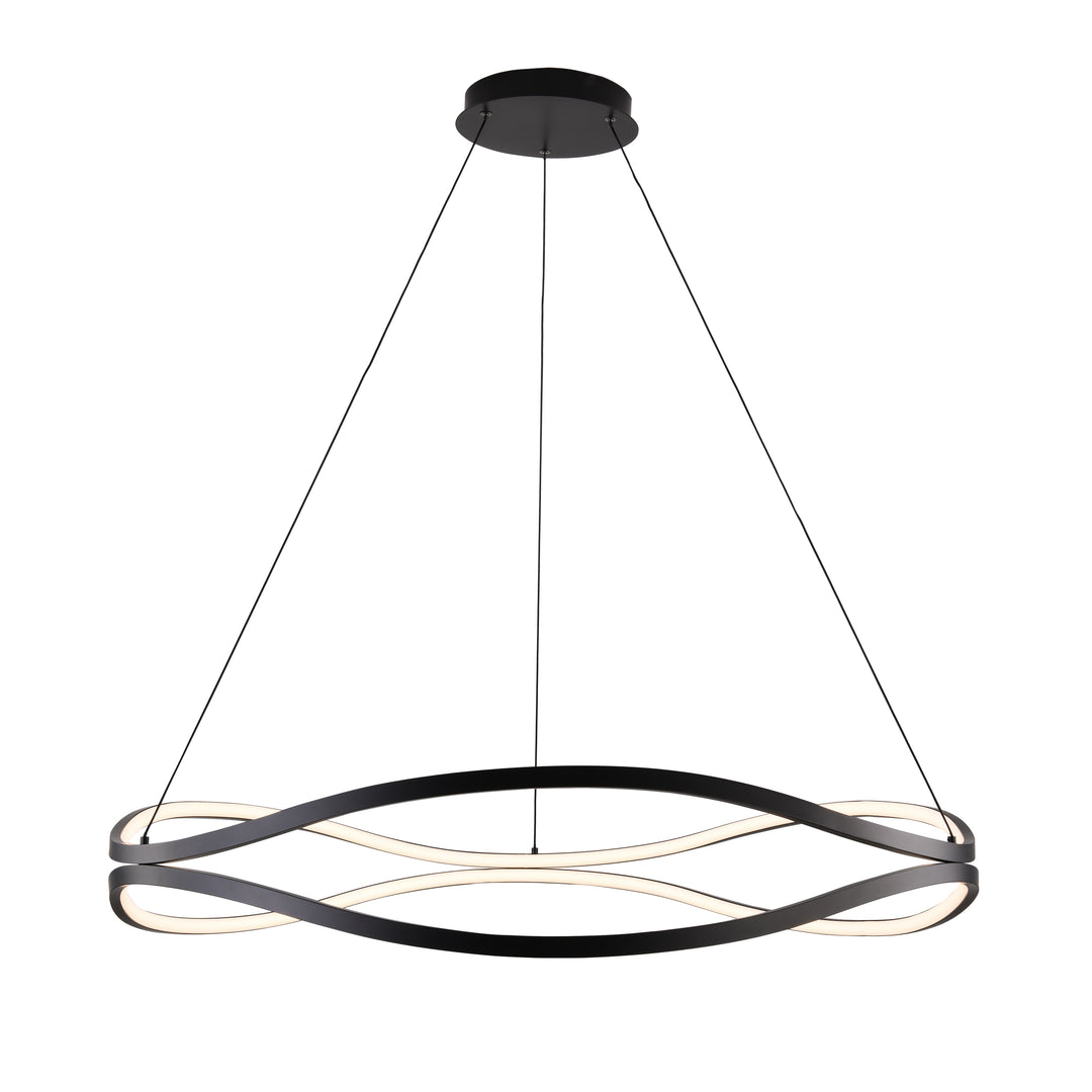Curvo - 40" Double Ring Pendant