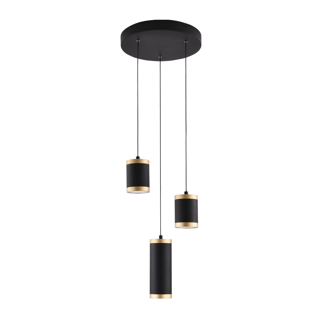 Cuff - Pendant in Black / Gold by ET2 Lighting
