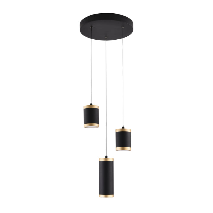 Cuff - Pendant in Black / Gold by ET2 Lighting