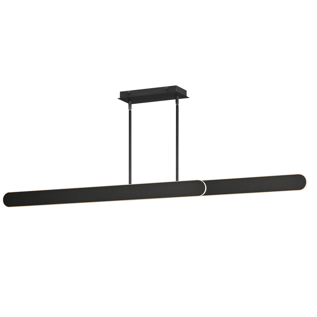 Belt - Adjustable Linear Pendant in Black by ET2 Lighting