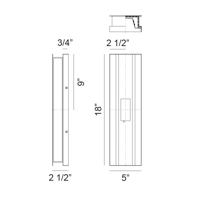 Onyx - LED 2 Light Outdoor Wall Light
