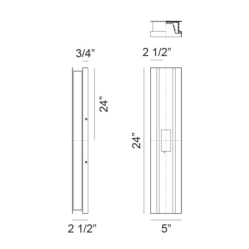 Onyx - LED 2 Light Outdoor Wall Light