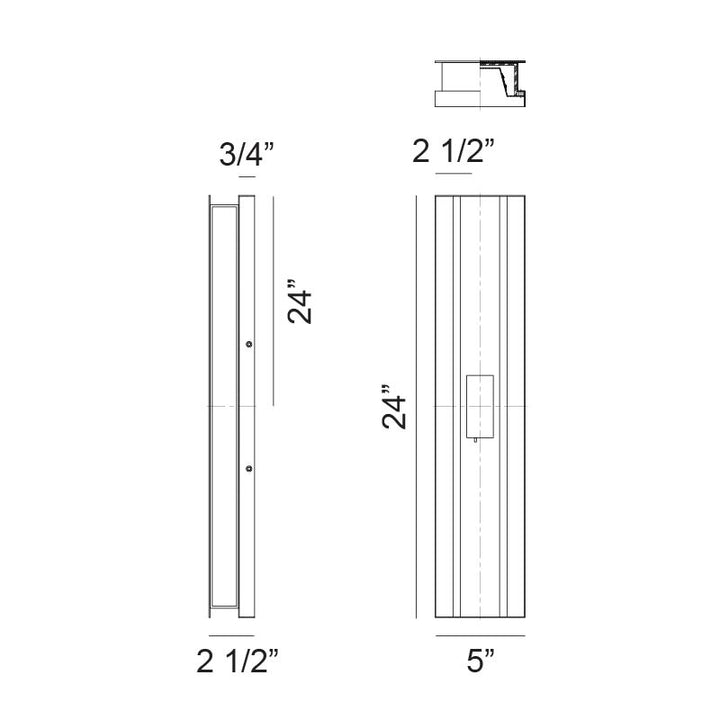 Onyx - LED 2 Light Outdoor Wall Light