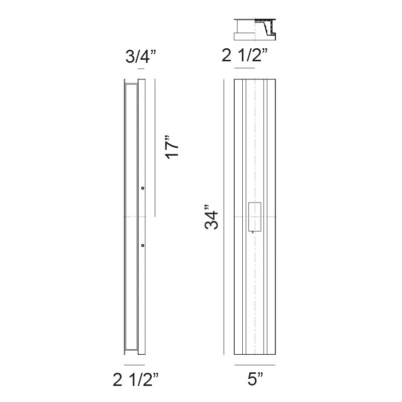 Onyx - LED 2 Light Outdoor Wall Light