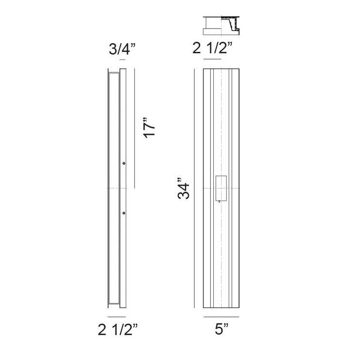 Onyx - LED 2 Light Outdoor Wall Light