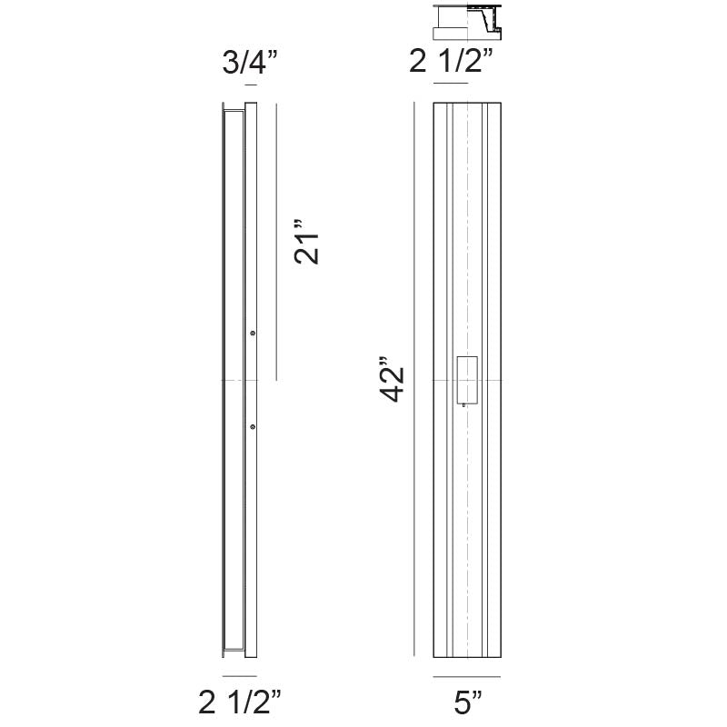 Onyx - LED 2 Light Outdoor Wall Light