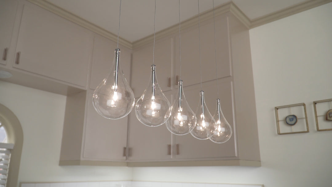 Larmes - Multiple Light Linear Pendant by ET2 Lighting - view 8