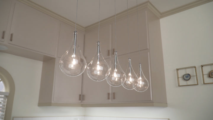 Larmes - Multiple Light Linear Pendant by ET2 Lighting - view 8