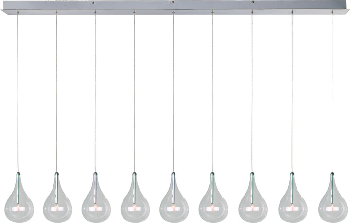 Larmes - Multiple Light Linear Pendant, 56" x 5", by ET2 Lighting