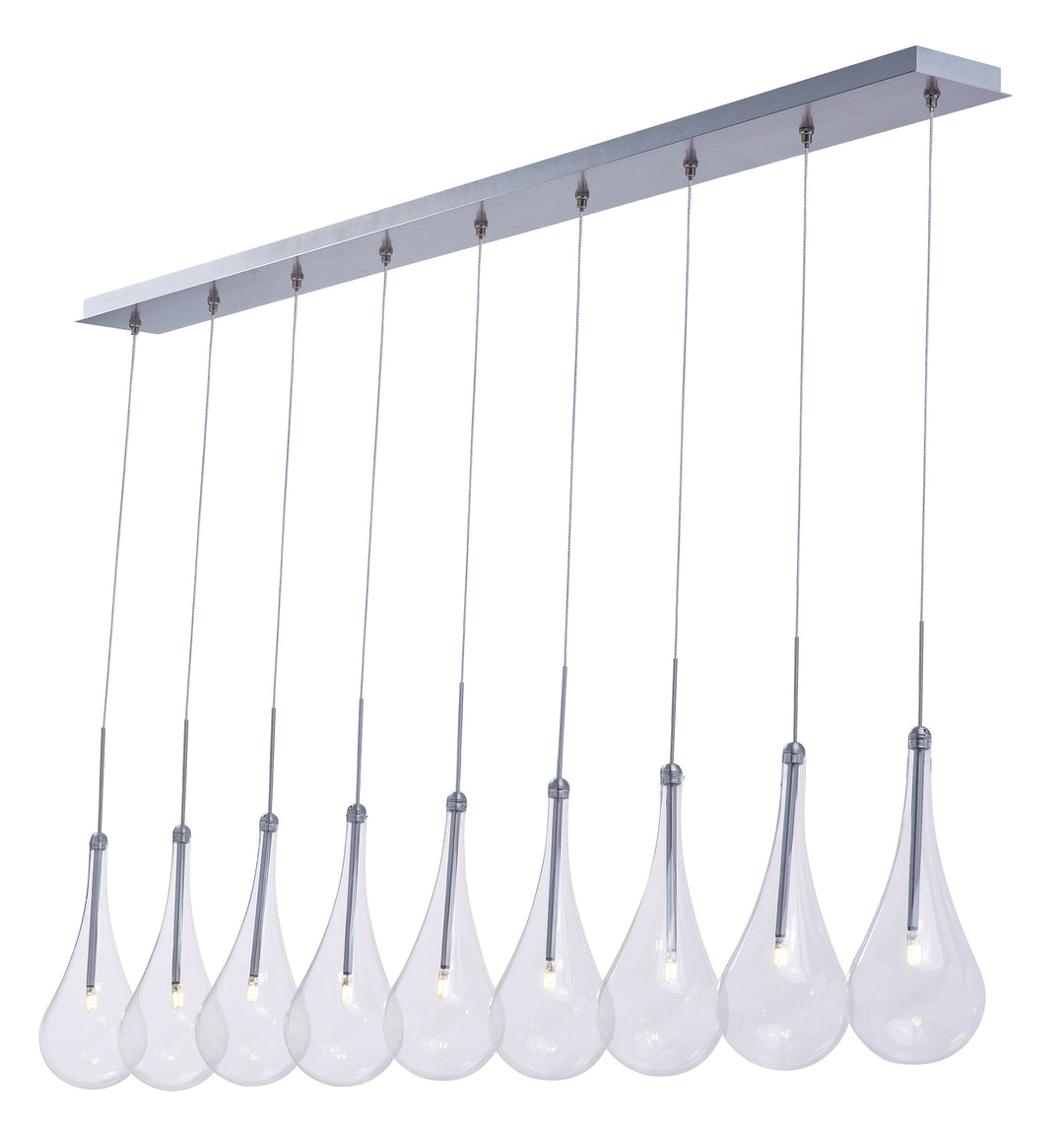 Larmes - Multiple Light Linear Pendant, 58" x 4.5", by ET2 Lighting