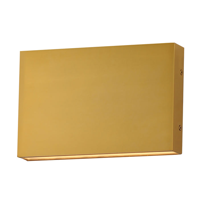 Brik - LED Outdoor Wall Sconce in Natural Aged Brass by ET2 Lighting