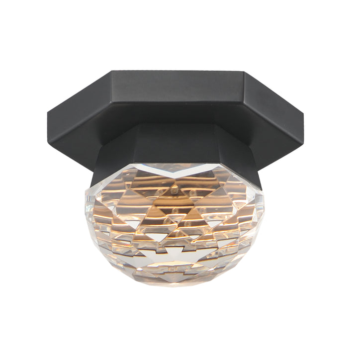 Allumettes - 1-Light LED Flush Mount in Black by ET2 Lighting