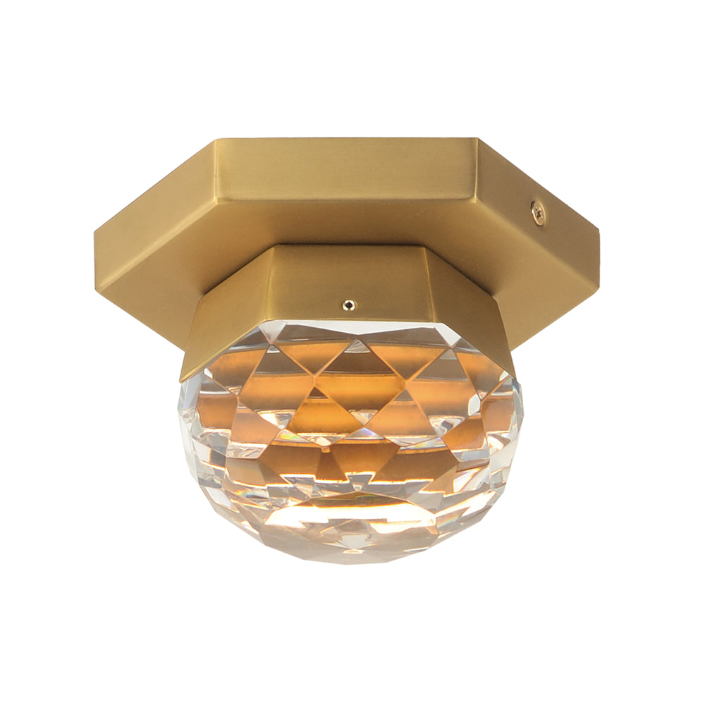 Allumettes - 1-Light LED Flush Mount in Gold by ET2 Lighting